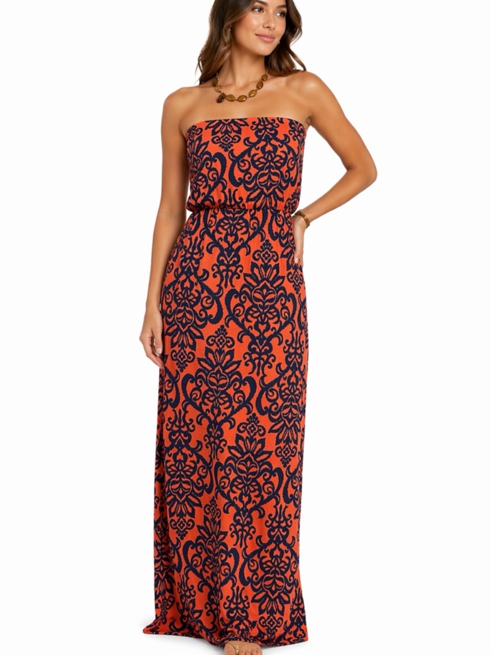 Strapless Almost Famous Maxi Dress